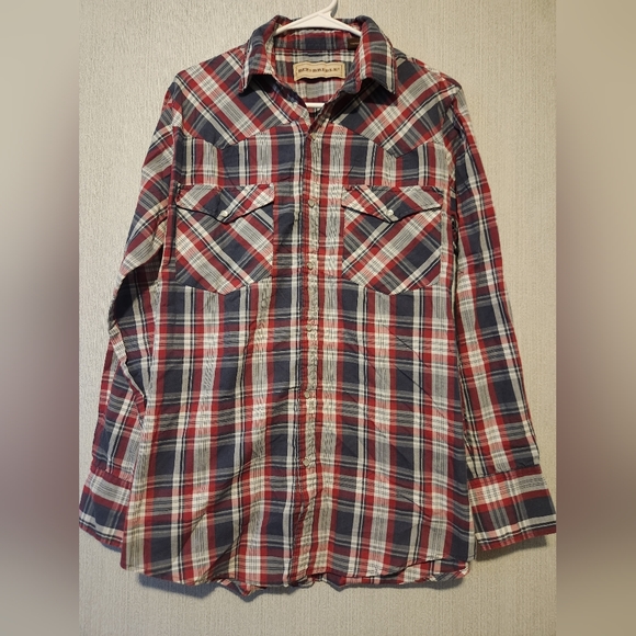 Bit & Bridal plaid button up shirt Size Medium - Picture 1 of 6